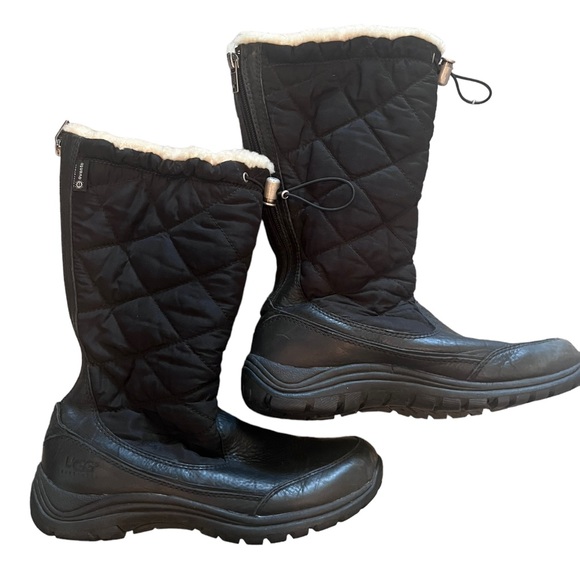 UGG Snowpeak Black Tall Winter Boots Size 8 Women. - Picture 2 of 5